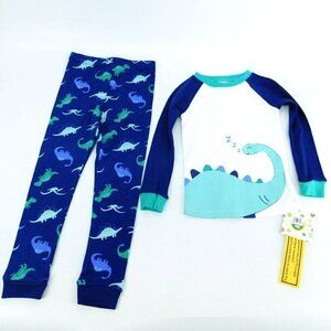 Little Me Pajama Set Boys Size 4T 2-Piece Dinosaurs PJs Sleepwear